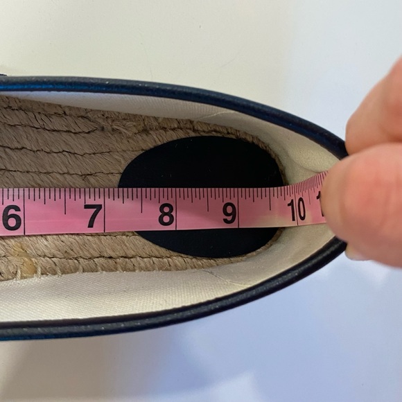Gucci Blue GG Logo Multicolor Canvas Espadrilles Flats - Picture 10 of 12